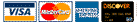 MasterCard, Visa, Amex, Discover