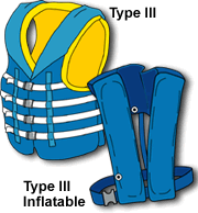 Type III personal flotation device