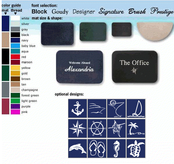 Custom Boat Mats