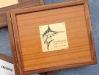 Weems & Plath Teak Log Cover w/Marlin Plate