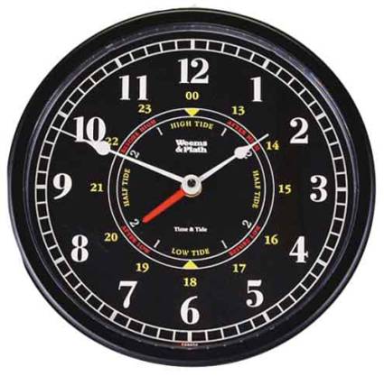 Trident Time & Tide Clock (10'' Black Dial)