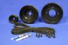 Electromaax Serpentine Pulley Kit for Yanmar Engines: 3JH, 3JH2, 3JH3, 4JH, 4JH2, 4JHE 