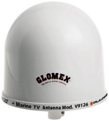 Glomex Altair 10'' Dome Antenna w/ Automatic Gain Control & Nylon Mount (Matches Webboat)
