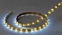 Flexible LED Strip Tape, Standard Output, 12V, Cool White, 8' w/ Wire Leads, IP65''