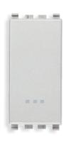 Vimar Eikon 1-Way Switch, 1P/1T, 16 AX for PFC Loads, 250V, Illuminated, Next