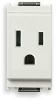 Vimar Idea Outlet, USA/Arabian, 2P+E, 15A/127V, White