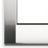 Vimar Idea Square Cover Plate, Die-Cast Metal, Brushed Nickel, 6 Modules