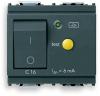 Vimar Idea Residual Current Breaker w/ Overcurrent Protection (RCBO), 1P+N, 16A, 120-230V, 50/60Hz, 6mA Residual Current, 3000A Breaking Capacity, 2 Modules, Grey