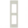 Vimar Idea Square Cover Plate, Technopolymer, Idea White 04, 2 Modules