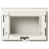 Vimar Idea Mounting Frame w/ Screws and IP55 Clear Cover, 3 Modules, White