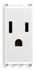 Vimar Eikon Outlet, USA/Arabian, 2P+E, 15A/127V, SICURY, White