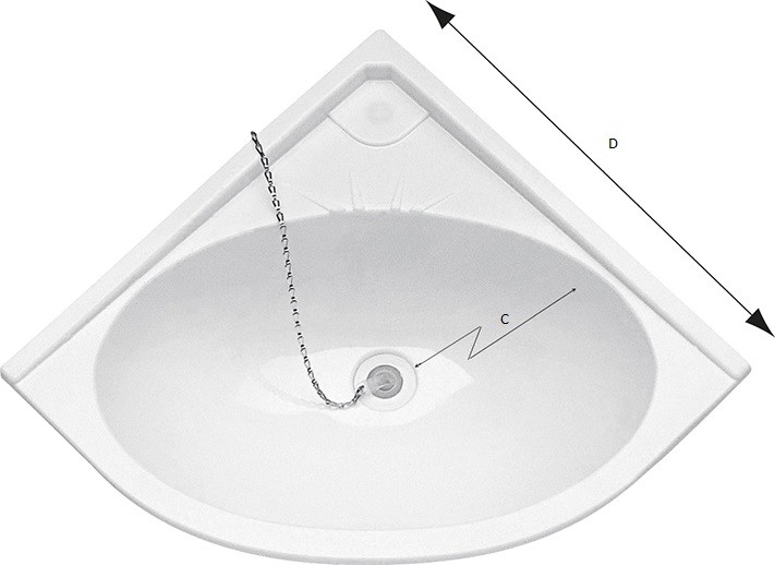 Plastimo Angle Washbasin