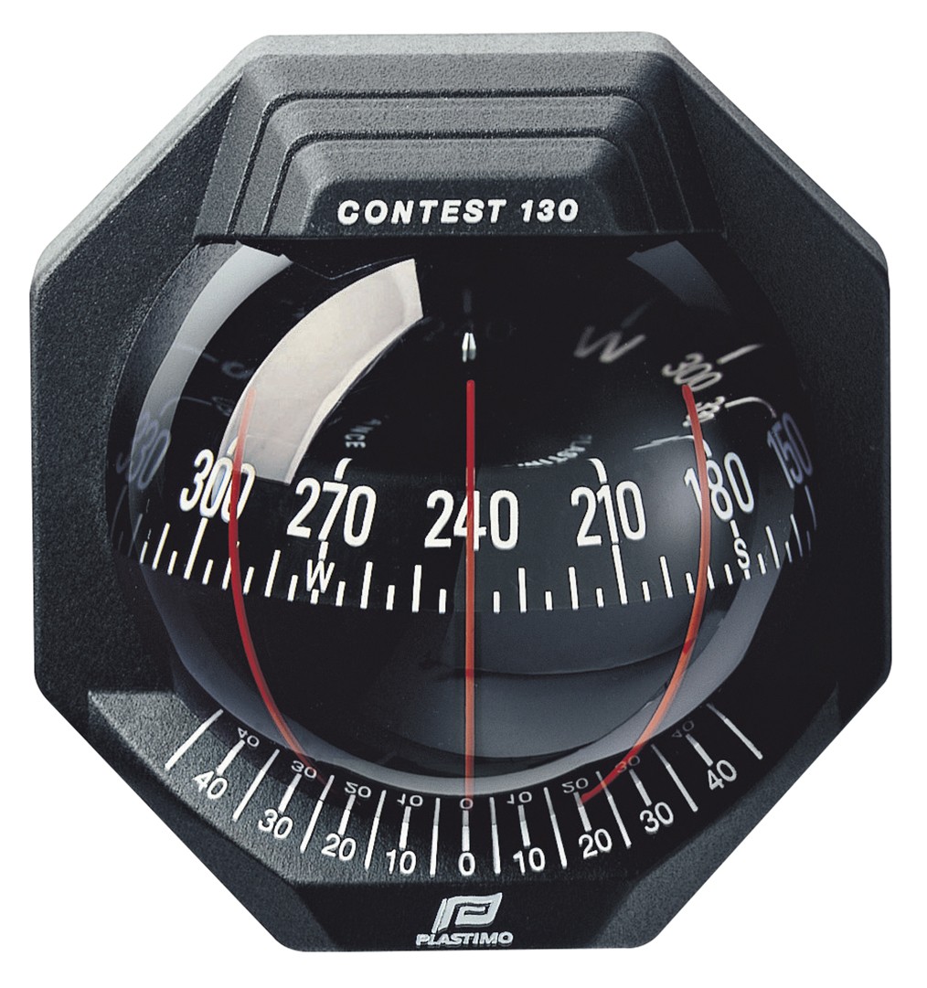 Plastimo Contest 130 Compass - Black Black Card 10-25°