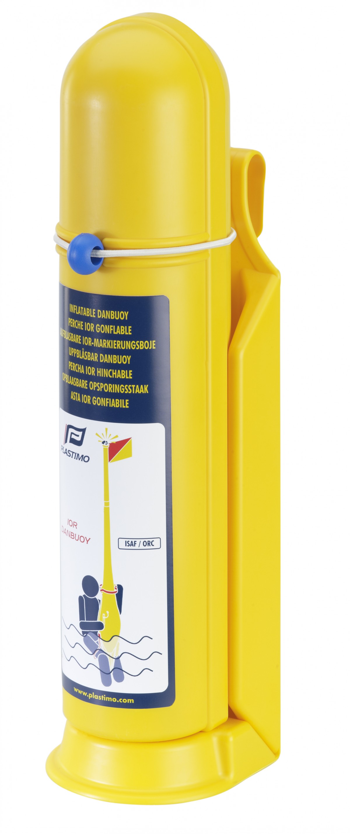 Plastimo IOR Dan Buoy Replacement Canister & Holder, Yellow