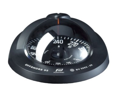 Plastimo Offshore 95 Compass Black Conical Card