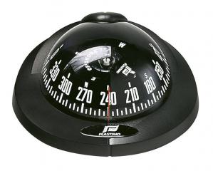 Plastimo Offshore 75 Compass, Horizontal Surface, Flushmount Black (Card & Flange)