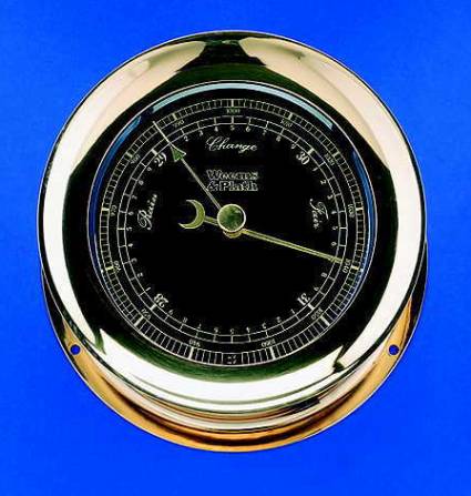 Atlantis Premiere Barometer, Black Dial/ Gold Scale