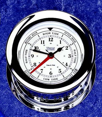 Chrome Plated Atlantis Time & Tide Clock