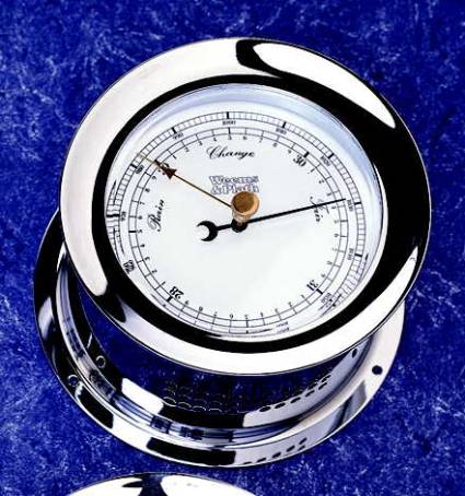 Chrome Plated Atlantis Barometer